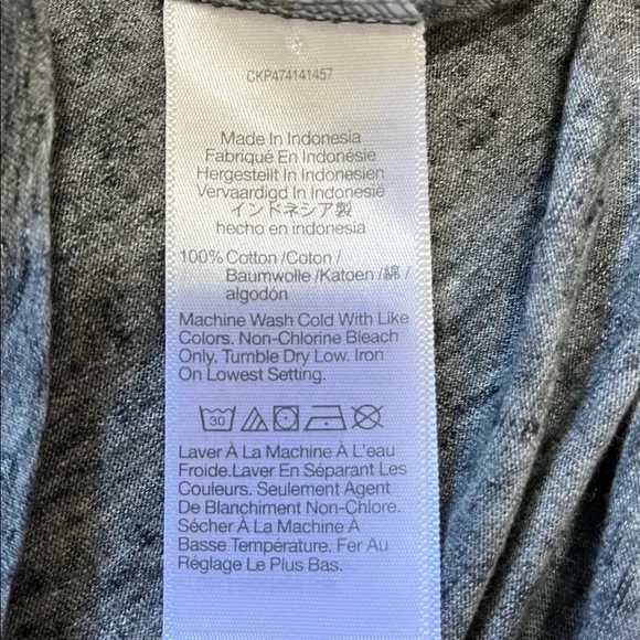 Madewell Whisper Cotton Turtleneck Gray Small - Picture 6 of 10